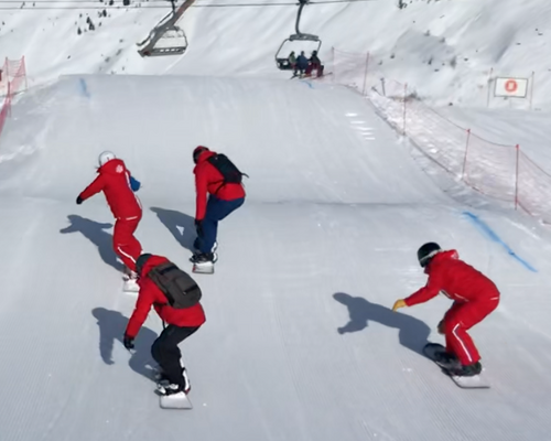 Boardercross moniteur et élèves